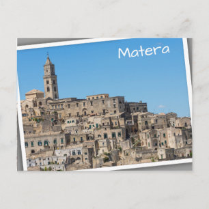 Stad Sassi di Matera in Italië Briefkaart
