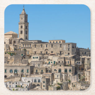 Stad Sassi di Matera in Italië Kartonnen Onderzetters