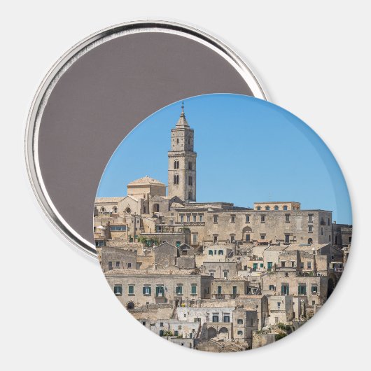 Stad Sassi di Matera in Italië Magneet (Voorkant / Achterkant)