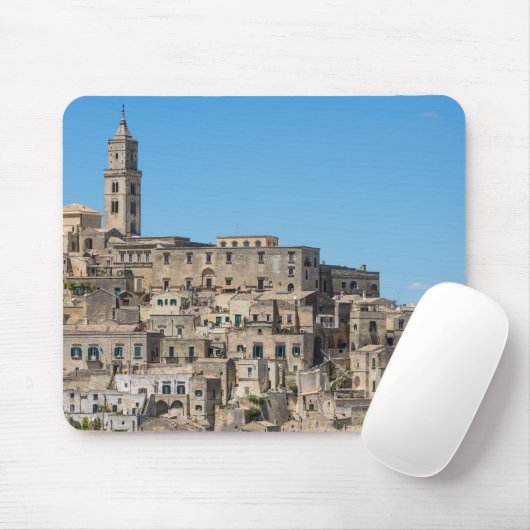 Stad Sassi di Matera in Italië Muismat (Met muis)