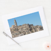 Stad Sassi di Matera in Italië Rechthoekige Sticker (Envelop)