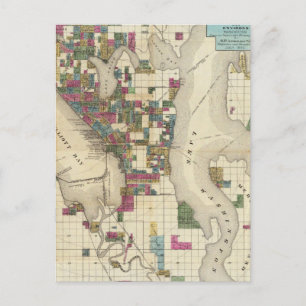 Stad Seattle en Environs Briefkaart