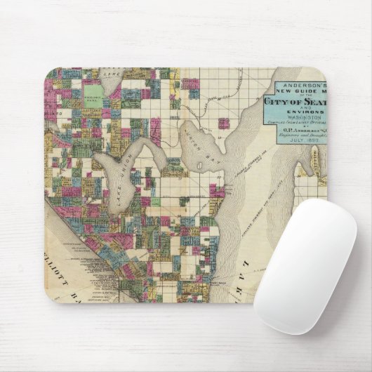 Stad Seattle en Environs Muismat (Met muis)