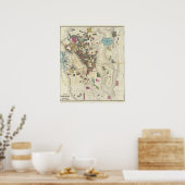 Stad Seattle en Environs Poster (Keuken)