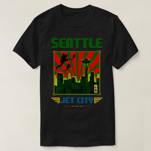 STAD SEATTLE JET T-SHIRT (Design voorkant)