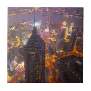 Stad Shanghai Tegeltje