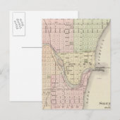 Stad Sheboygan, provinciezetel Sheboygan Co Briefkaart (Voorkant / Achterkant)