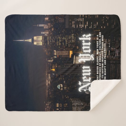 Stad Sherpa Deken (Voorkant (horizontaal))