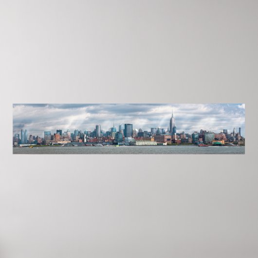Stad - Silhouet - Het altijd veranderende silhouet Poster (Voorkant)