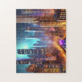 Stad Skyline Art 3 Fotopuzzels Skyline Internet Legpuzzel (Verticaal)