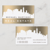 Stad skyline voor goud visitekaartje (Voorkant / Achterkant)