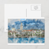 Stad Split in Kroatië Briefkaart (Voorkant / Achterkant)