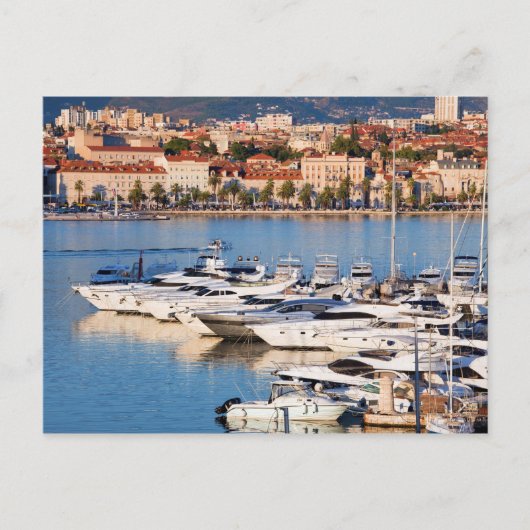 Stad Split in Kroatië op zonsondergang Briefkaart (Voorkant)