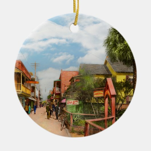 Stad - St Augustine Florida - Cozy Inn 1908 Keramisch Ornament (Voorkant)