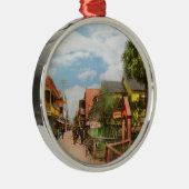 Stad - St Augustine Florida - Cozy Inn 1908 Metalen Ornament (Rechts)