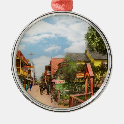 Stad - St Augustine Florida - Cozy Inn 1908 Metalen Ornament (Voorkant)