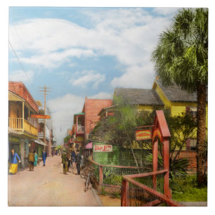 Stad - St Augustine Florida - Cozy Inn 1908 Tegeltje