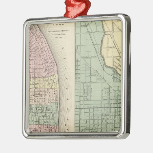 Stad St. Louis, Missouri City of Chicago Metalen Ornament (Links)