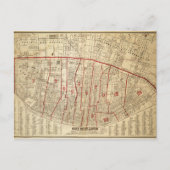 Stad St. Louis, Missouri Map (1870) Briefkaart (Voorkant)