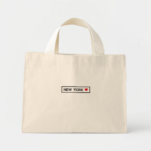 Stad Stad Land Thuis Ik hou van New York Mini Tote Bag