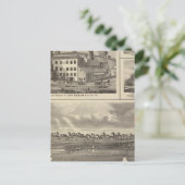 Stad Storm Meer brouwerij, Muscatine bldg Briefkaart (Staand voorkant)