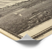 Stad Storm Meer brouwerij, Muscatine bldg Poster (Hoek)