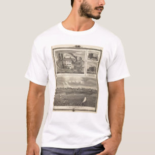 Stad Storm Meer brouwerij, Muscatine bldg T-shirt