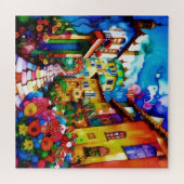 Stad Straat Puzzel (Horizontaal)