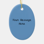  stad straat winterscène keramisch ornament (Achterkant)