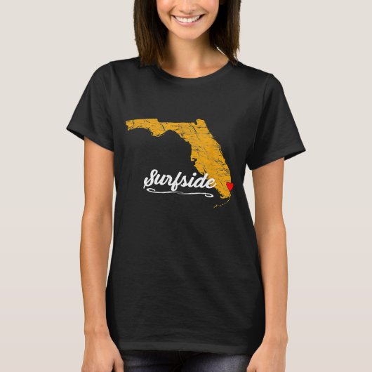 Stad SURFSIDE FLORIDA FL Merch Souvenir Graph T-shirt (Voorkant)