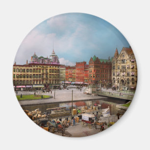 Stad - Syracuse NY - Het Clinton Square-kanaal 190 Magneet