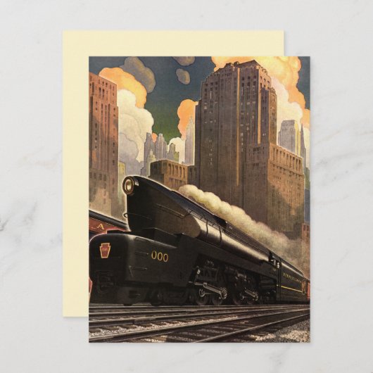 stad, T1 duplextrein op het spoor (Voorkant / Achterkant)