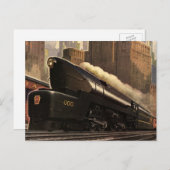  stad, T1 duplextrein op het spoor Briefkaart (Voorkant / Achterkant)