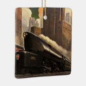  stad, T1 duplextrein op het spoor Keramisch Ornament (Rechts)