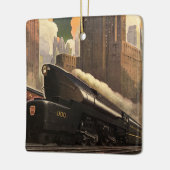  stad, T1 duplextrein op het spoor Keramisch Ornament (Links)