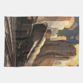 stad, T1 duplextrein op het spoor Theedoek (Horizontaal)