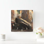 stad, T1 duplextrein op het spoor Vierkante Klok (Huis)