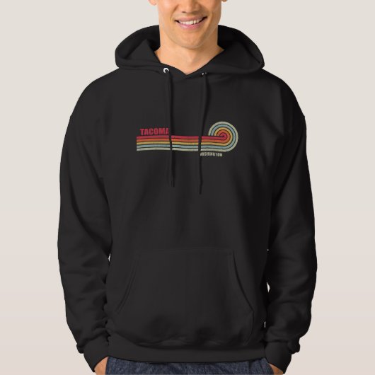 Stad Tacoma Washington Hoodie (Voorkant)