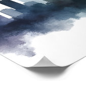 Stad tekening aquarel kunst poster (Hoek)