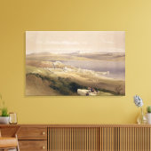 Stad Tiberias op het Zee van Galilea Canvas Afdruk (Insitu (Woonkamer))