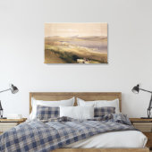 Stad Tiberias op het Zee van Galilea Canvas Afdruk (Insitu (Slaapkamer))