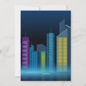 Stad Toast Feest Uitnodiging (Achterkant)