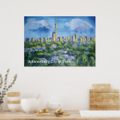 Stad Trees van Johannesburg Poster (Keuken)