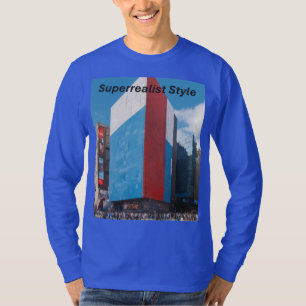 Stad Uitgezonden Superrealistische Lange Mouwen T-shirt