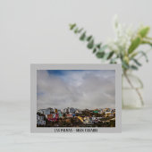 Stad uitzicht van Las Palmas Folie Feestdagen Briefkaart (Staand Voorkant)