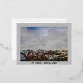 Stad uitzicht van Las Palmas Folie Feestdagen Briefkaart (Voorkant / Achterkant)