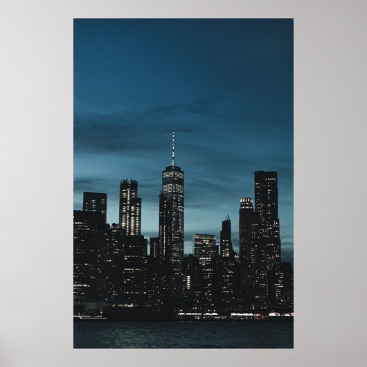 STAD URBAN TIJDENS DE NACHTTIJD POSTER (Voorkant)