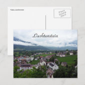 stad vaduz briefkaart (Voorkant / Achterkant)