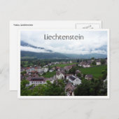 stad vaduz briefkaart (Voorkant / Achterkant)