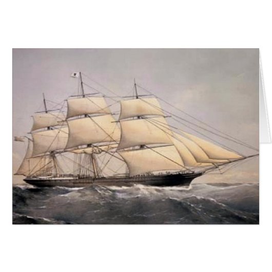 Stad van Adelaide Clipper schip 1800s (Voorkant Horizontaal)